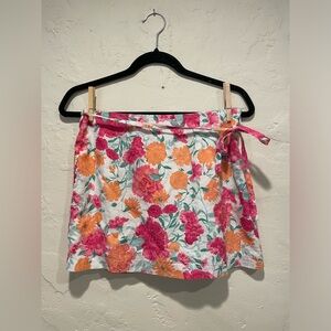 WAYF Floral Mini Skirt